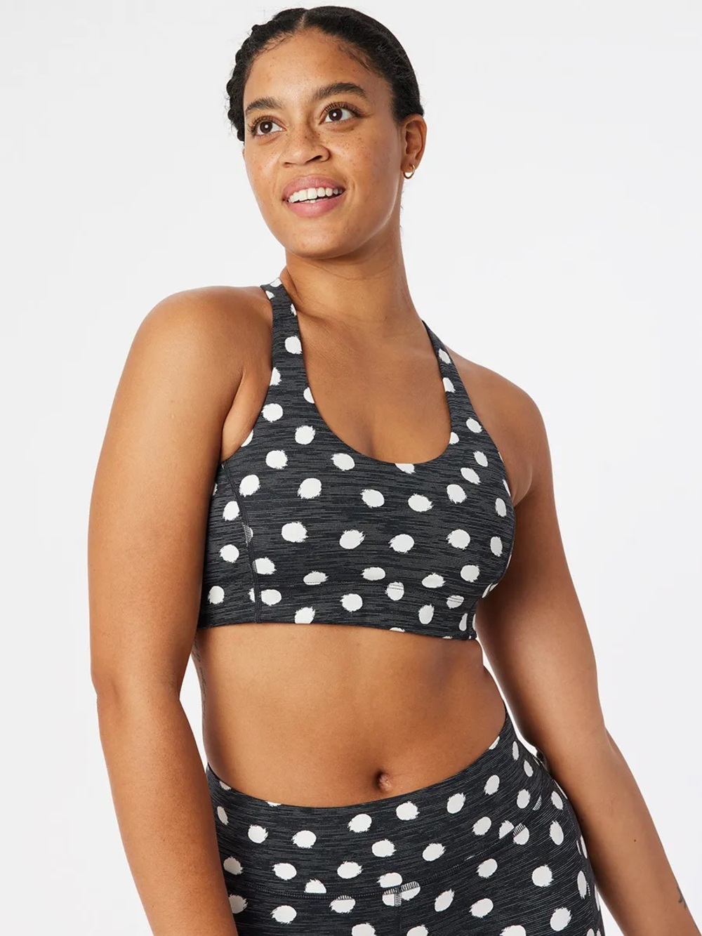 Outdoor Voices Polka Dot Doing Things Bra